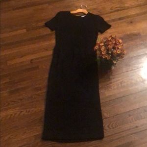 Zara Lara knit black/silver lurex tight dress